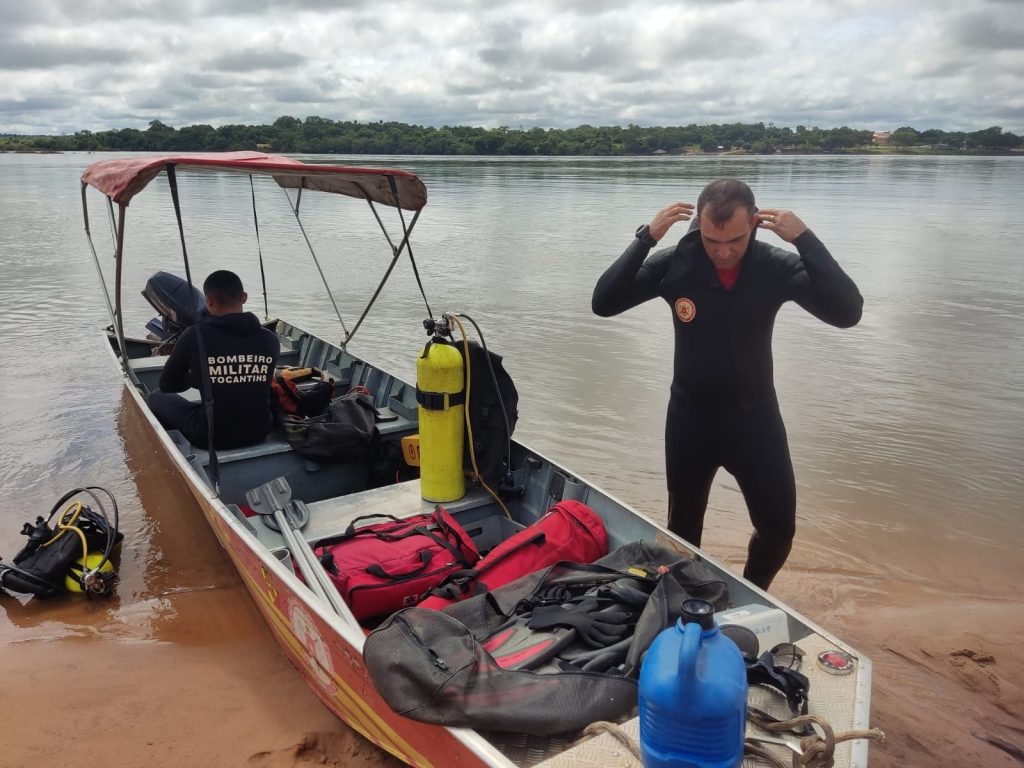 Bombeiros retomam buscas por criança de quatro anos que desapareceu no Rio Tocantins