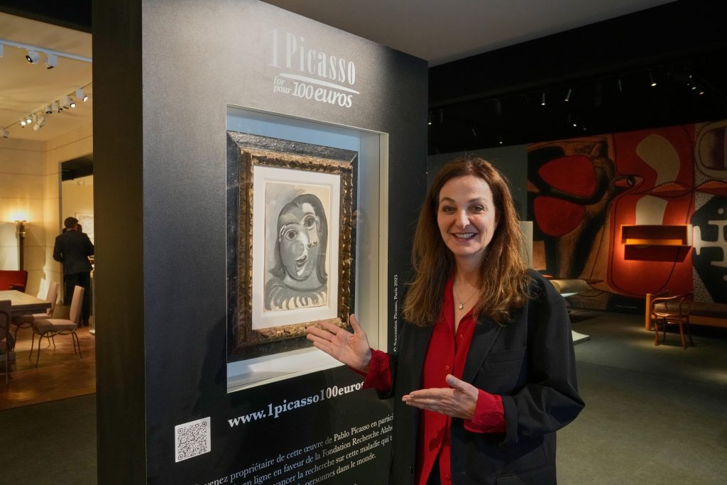 Rifa na França oferece obra de Picasso de US$ 1 milhão por 100 euros para financiar pesquisa sobre Alzheimer
