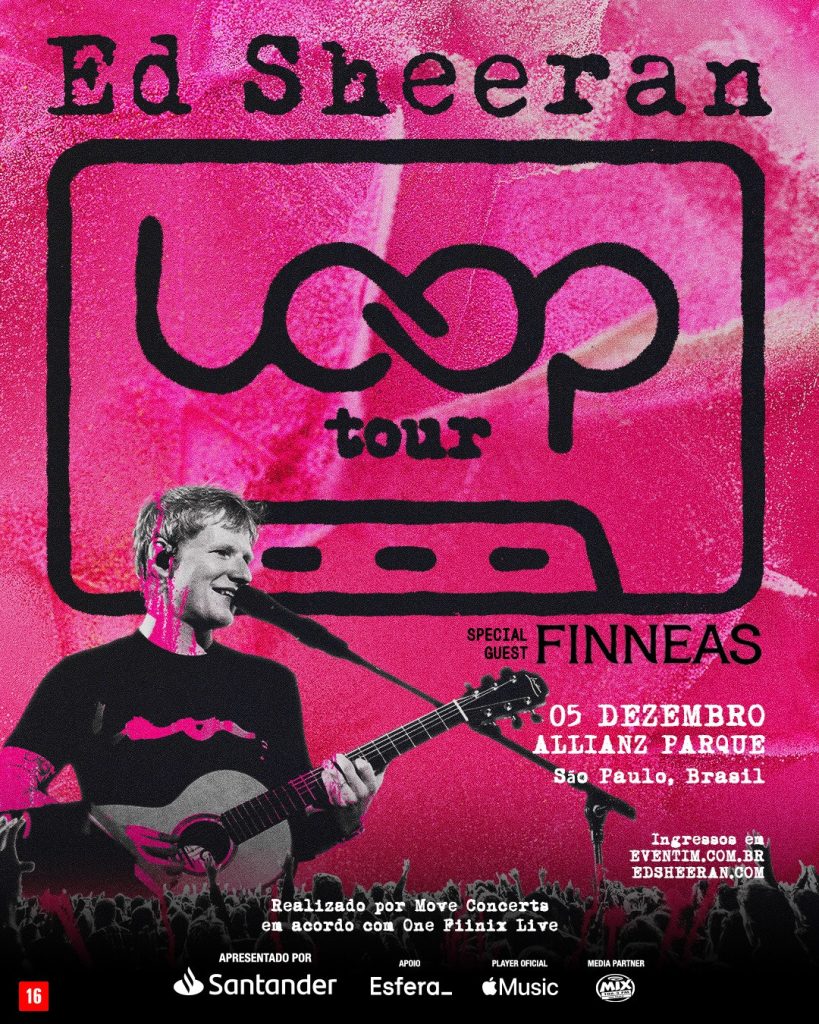 Ed Sheeran anuncia show em São Paulo