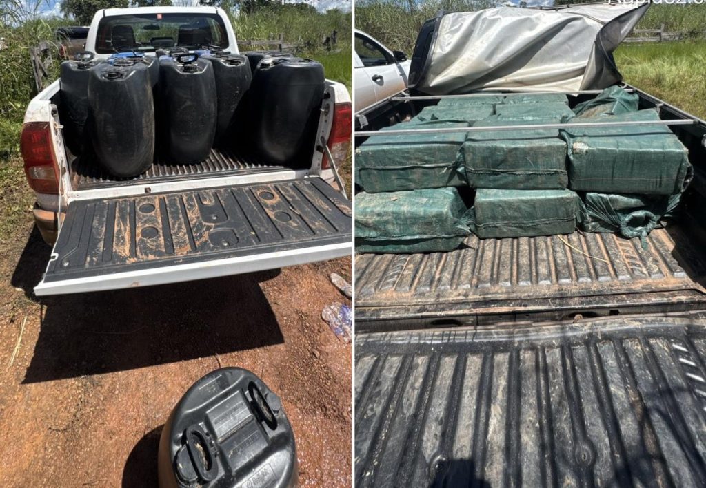 Operação contra o tráfico internacional no TO prende três e apreende cocaína escondida em buraco na mata