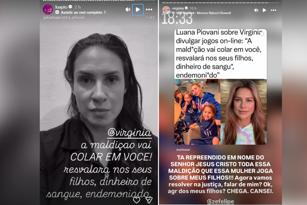 Entenda a polêmica entre Virginia Fonseca e Luana Piovani após declaração da atriz: ‘A maldição vai colar em você’